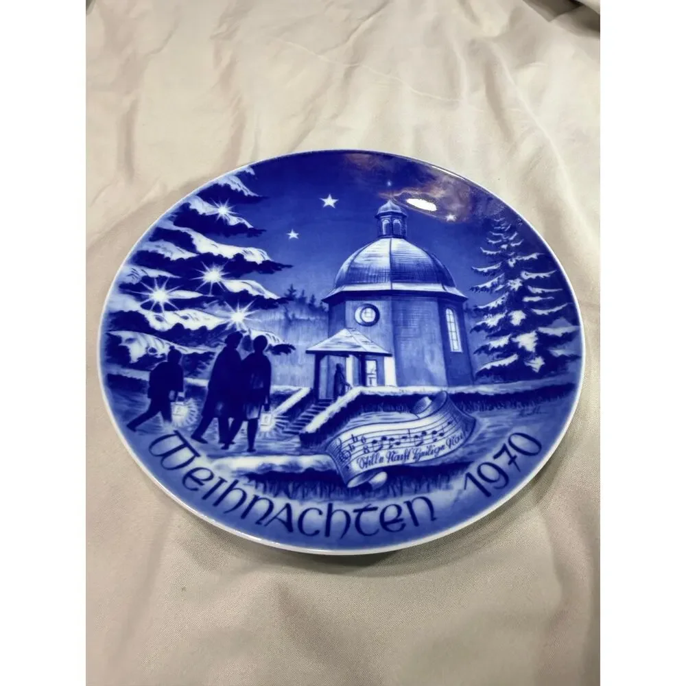 Vintage 1970 Bareuther Waldsassen Bavaria Christmas Weihnachten Collector Plate